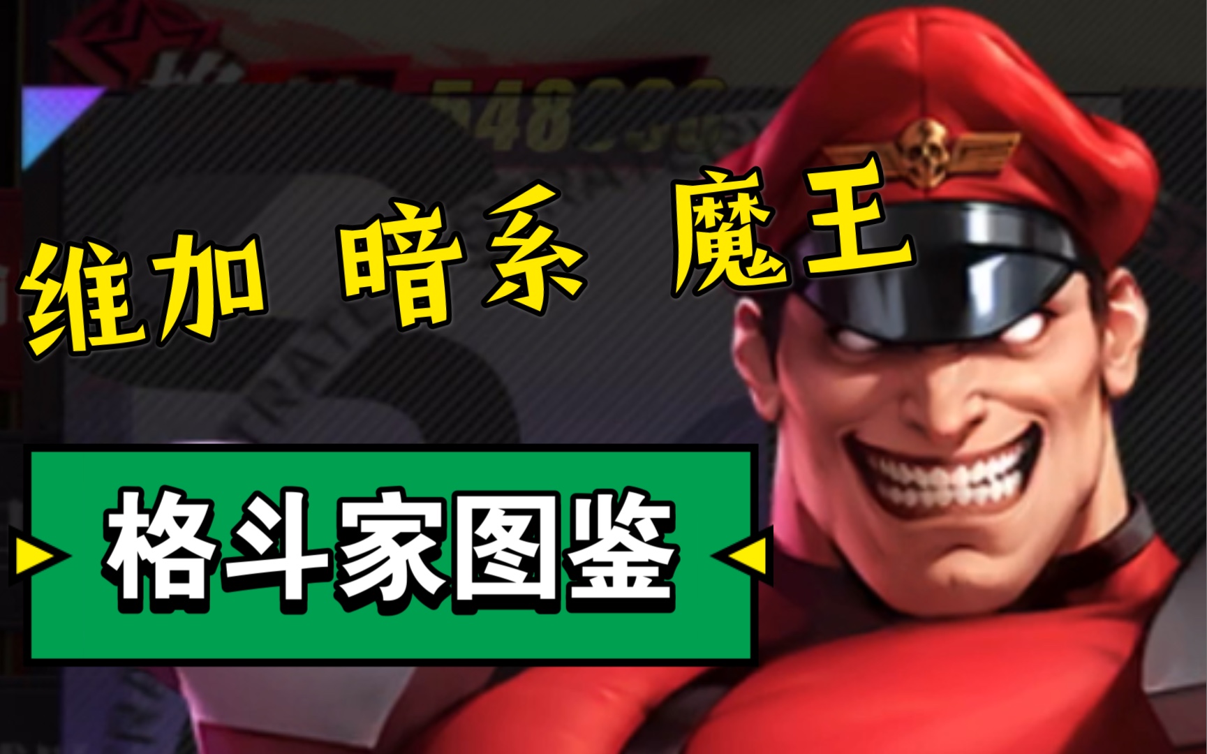 街霸-对决:格斗家图鉴30(s维加 暗系 魔王)_哔哩哔哩_bilibili