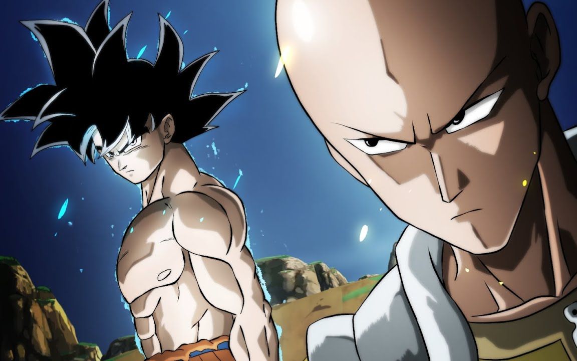 悟空vs埼玉 "超蓝全新战斗与鲤鱼王彩蛋" - 超高水准同人动画