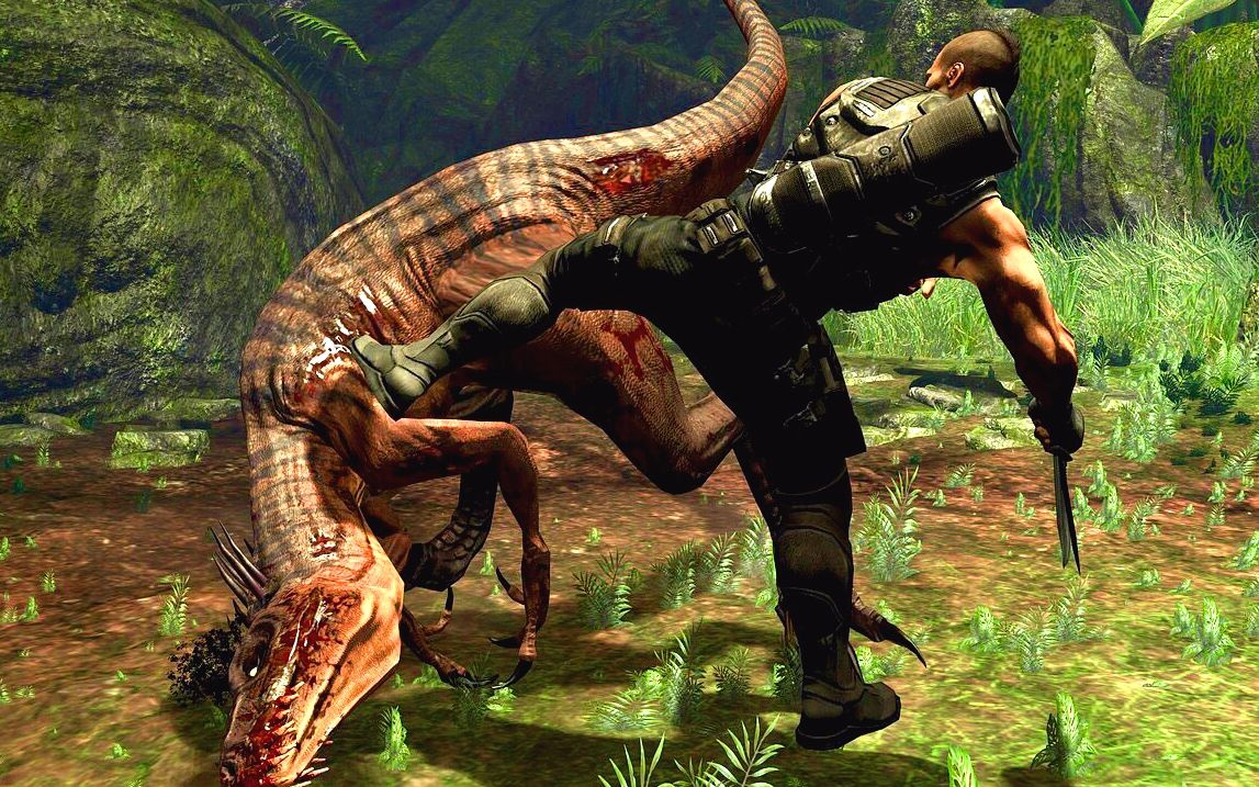 【1080p/6k码率/60帧】《恐龙猎人turok》困难难度-激战变异迅猛龙