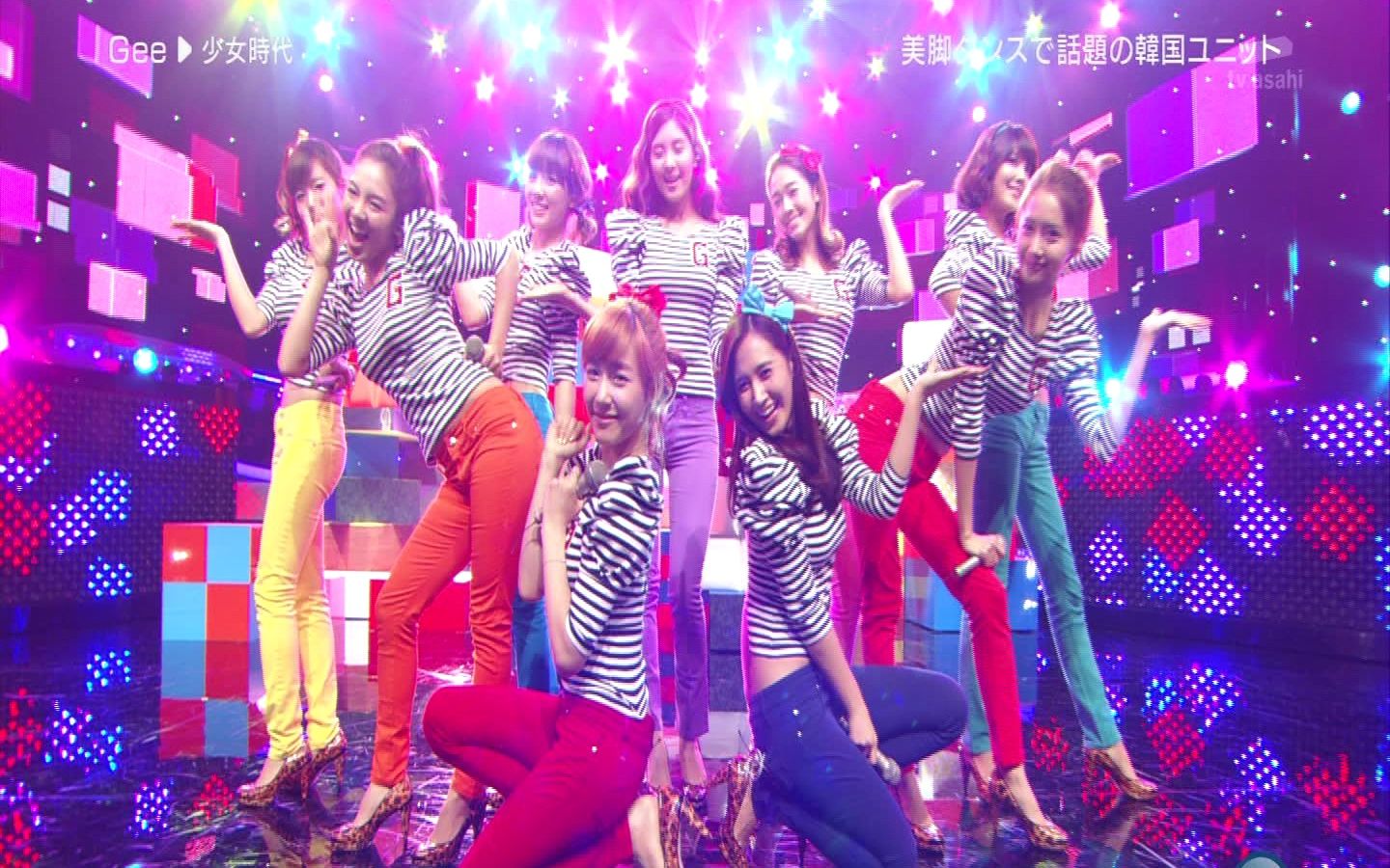 【live】少女时代 - interview gee 101022 朝日电视台 music station