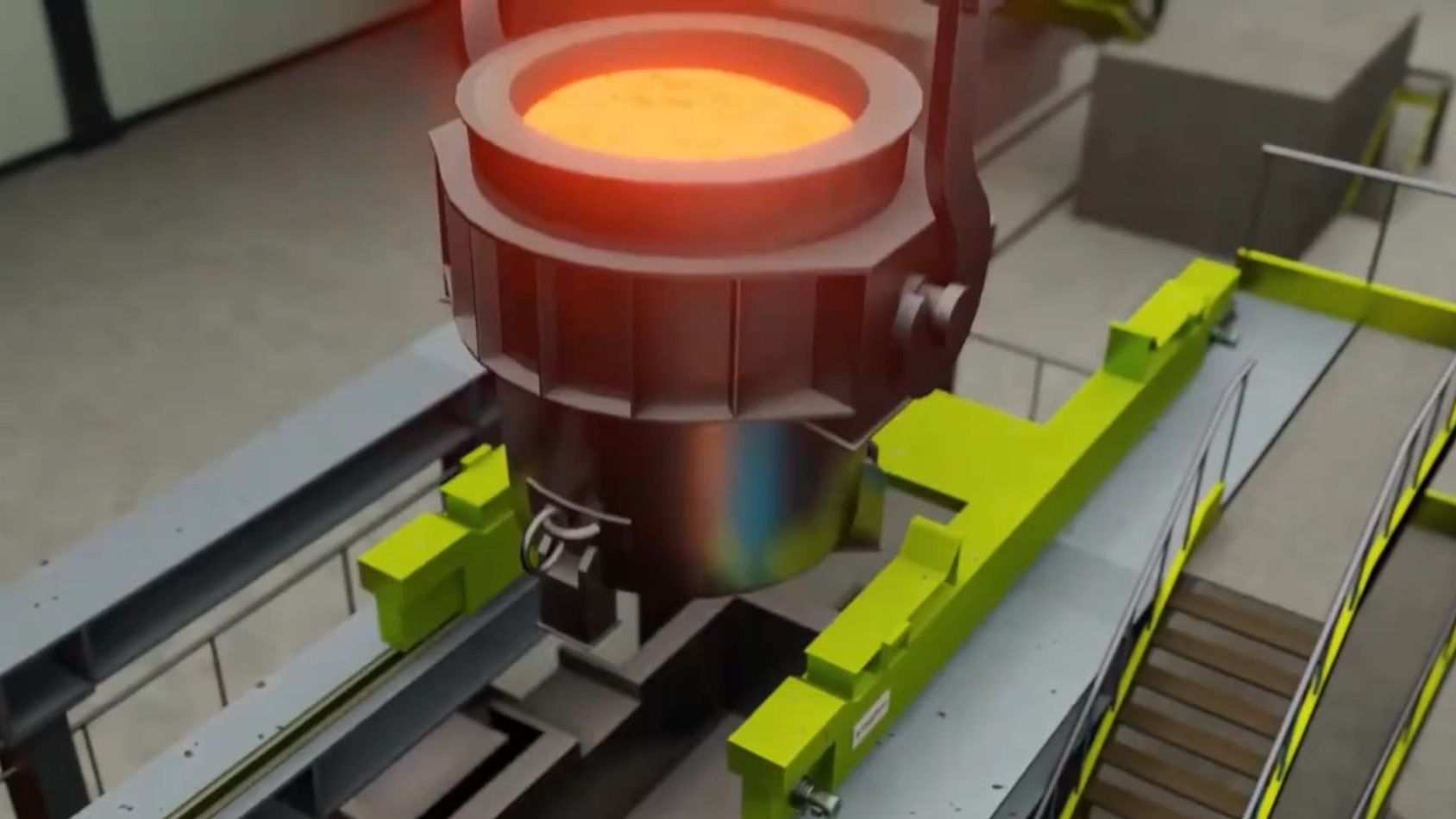 3d动画演示,炼钢炉的工作原理!