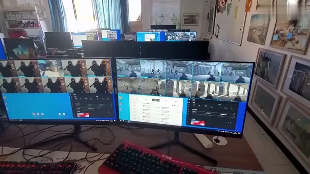 诈骗者使用多台电脑,同时监控多个账户.许多账户都被封了,但不是全部.