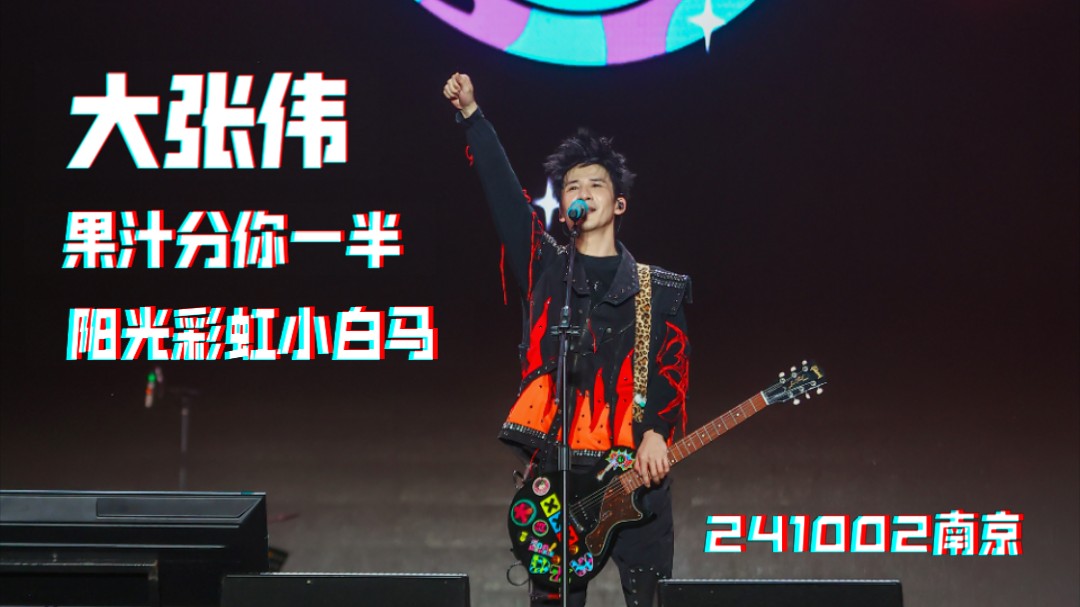 音乐节live|大张伟『果汁分你一半 阳光彩虹小白马』直拍 241002南京