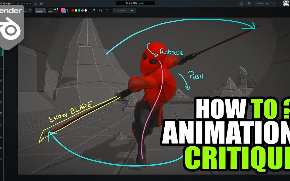 iBlender中文版插件 Blender 中的正确播放预览、SyncSketch 介绍和 Critique 建议 教程Blender插件哔哩哔哩bilibili