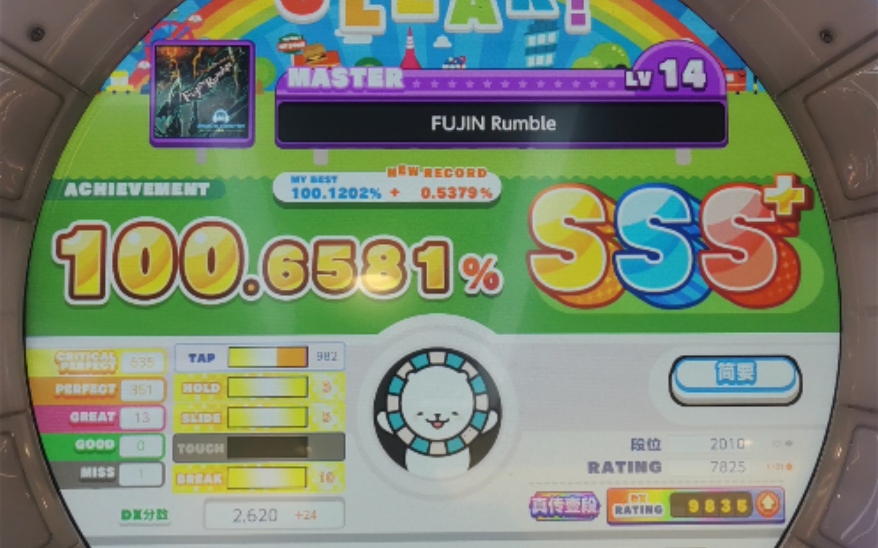 fujin rumble 风神 sss  100.65
