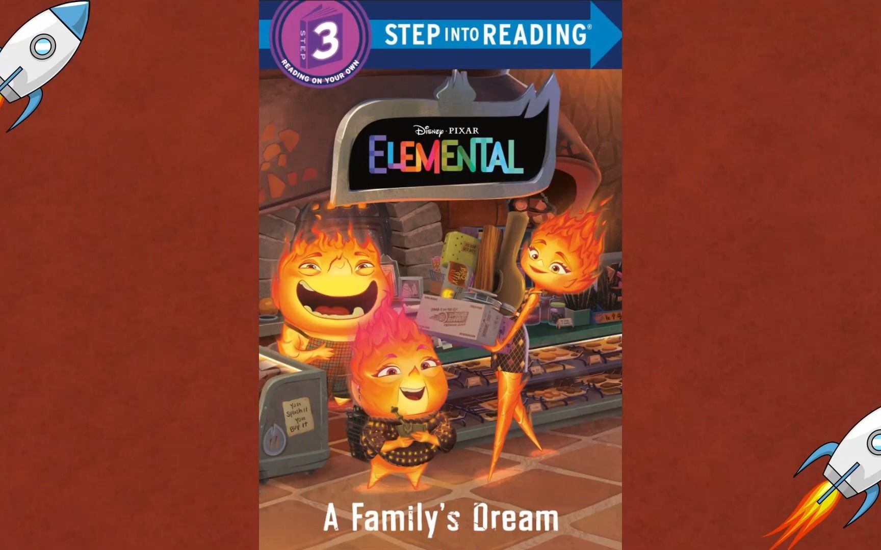 [图]【Pixar】疯狂元素城绘本《一家人的梦想》朗读 Elemental A Family's Dream Read Aloud Book