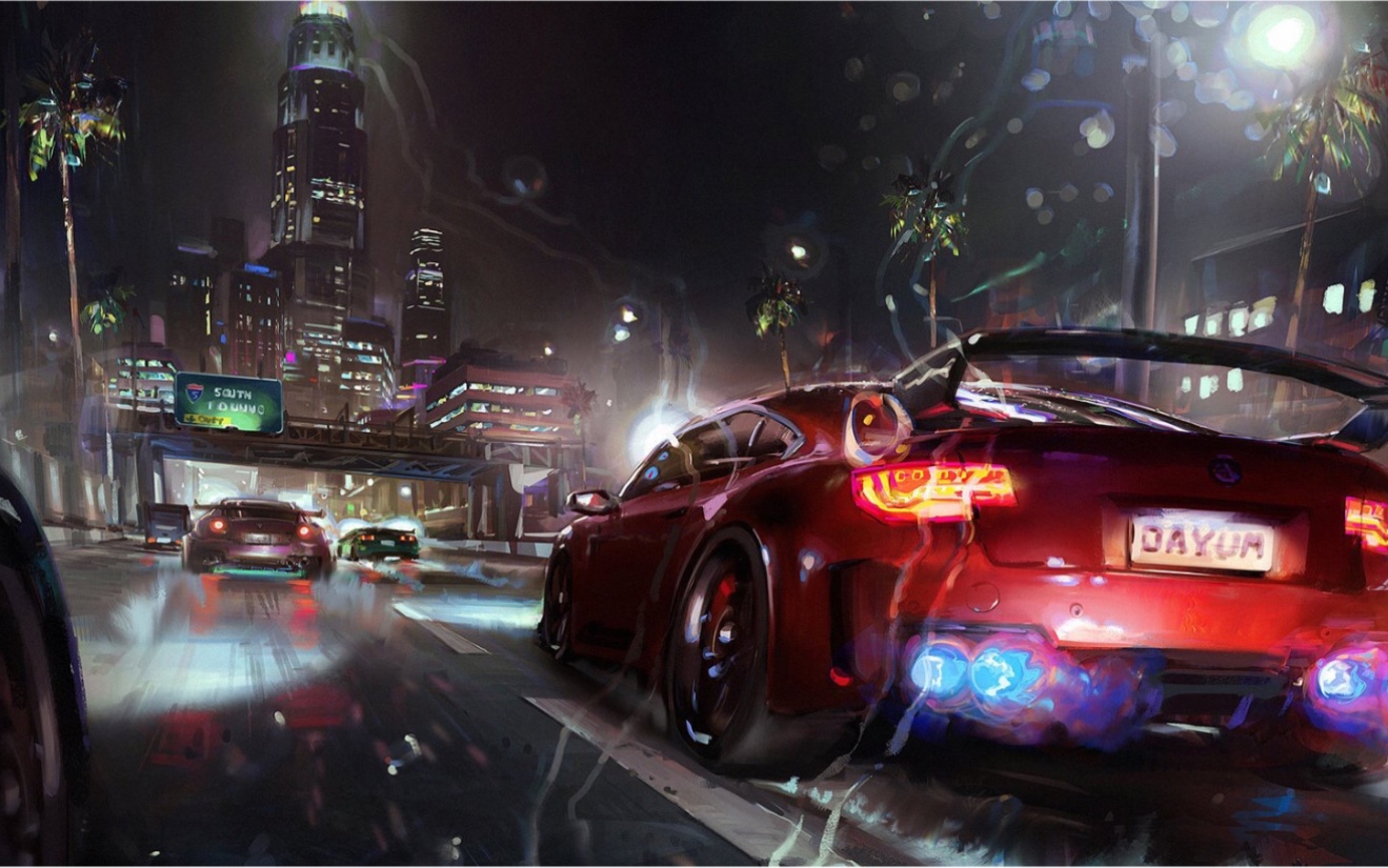 夜间飙车 男人的梦