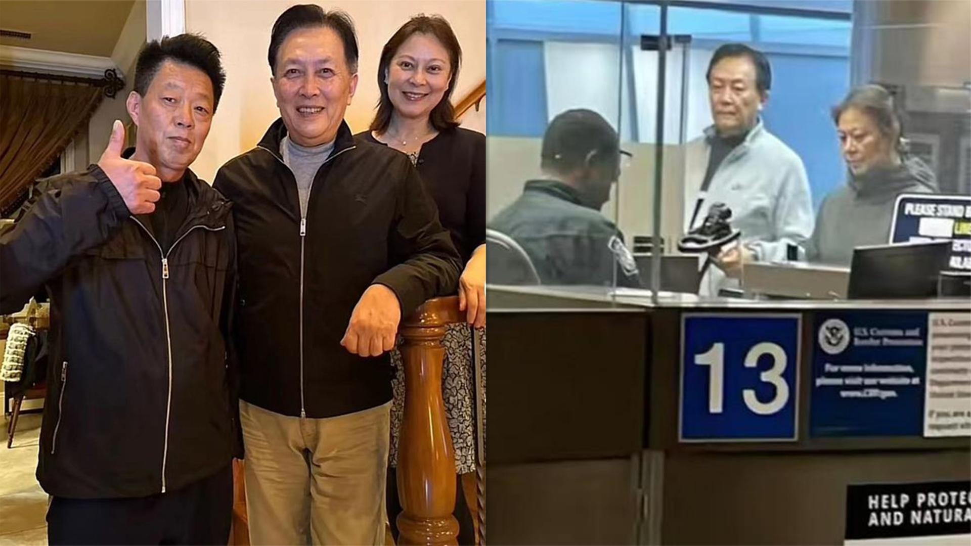 70岁唐国强现身美国机场!身材消瘦尽显老态,被质疑已移民国外