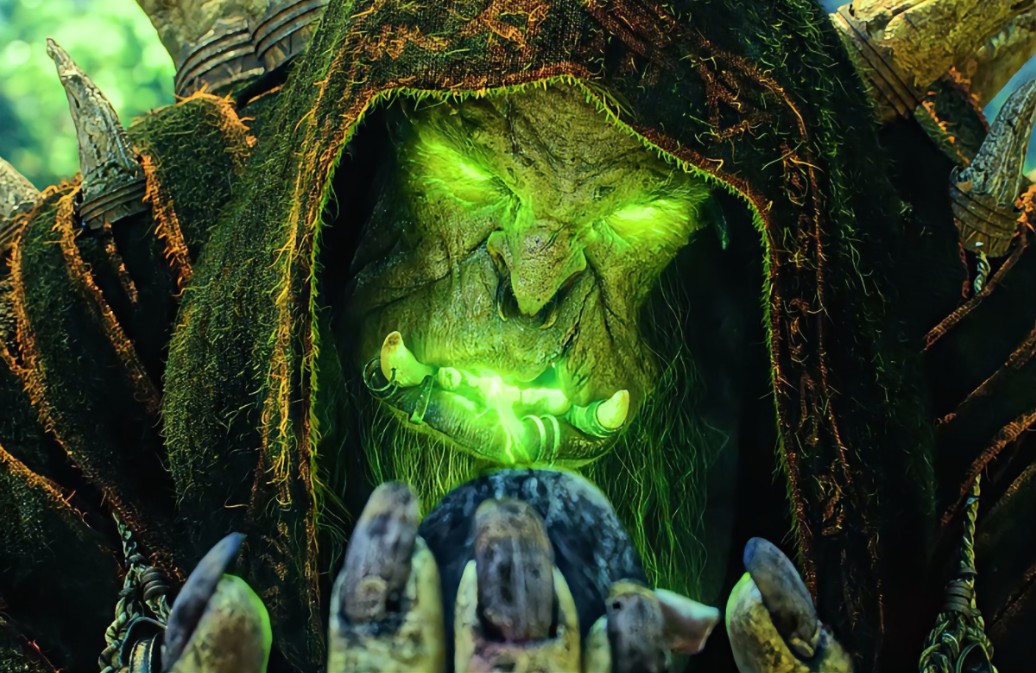 "为了部落,古尔丹打开了黑暗之门"