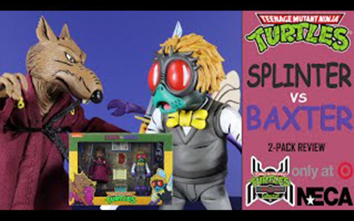 搬运测评neca忍者神龟动画版斯普林特大师苍蝇博士套装