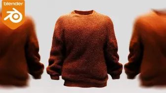 在 Blender 中制作逼真毛衣的最简单方法（中英文字幕）