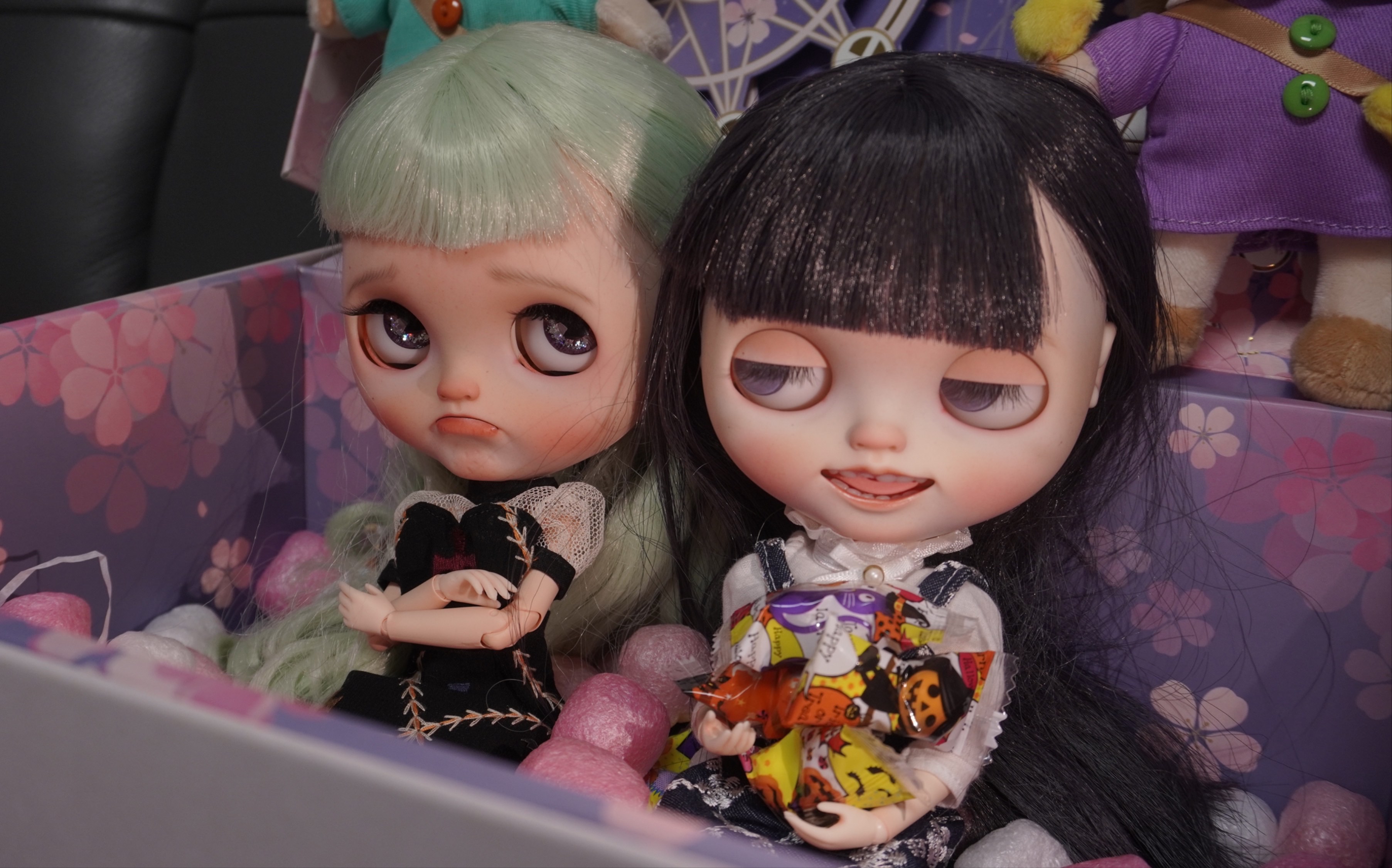 活动作品阿吉的迷妹两只小布blythe改娃的开箱