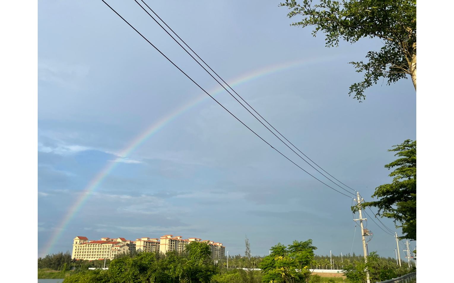 端午曲口渡口对面的文昌大雨 回来偶遇江东大彩虹哔哩哔哩bilibili