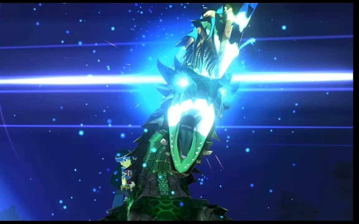 【怪物猎人物语2】新随行兽-青电主电龙牵绊技