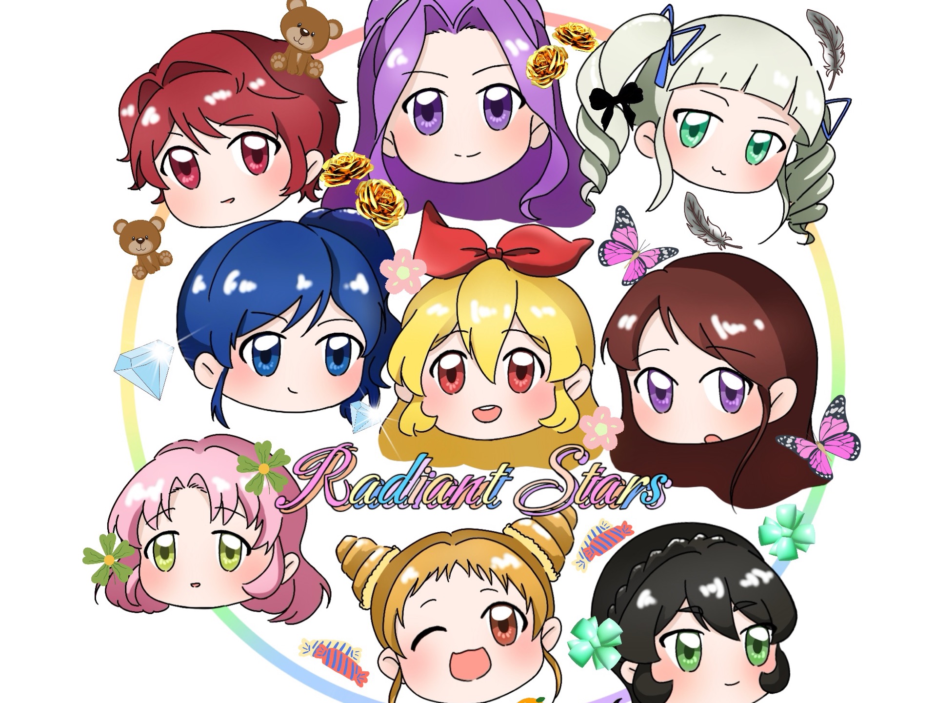 【偶像活动初代九人首翻/半原创】radiant stars舞道大会舞台正机/私