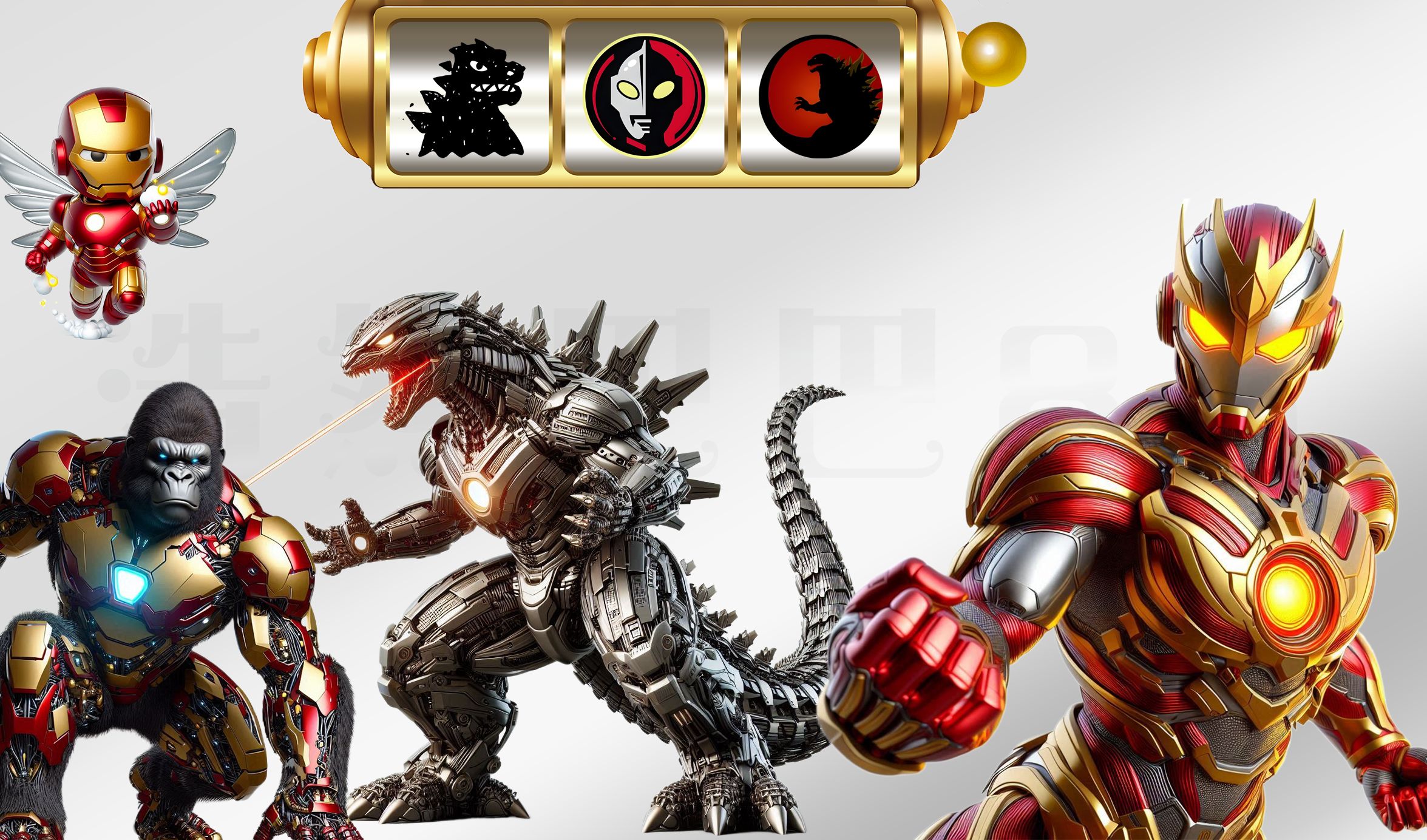 超燃变身!奥特曼哥斯拉披挂钢铁侠神装