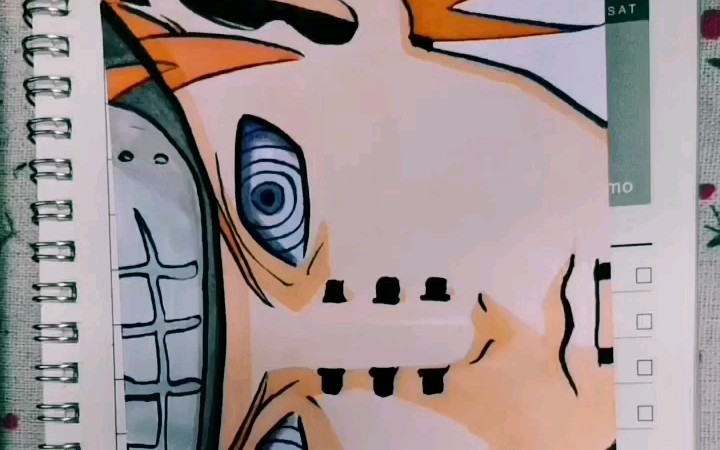 【佩恩】第一次画佩恩(≥≤)马克笔