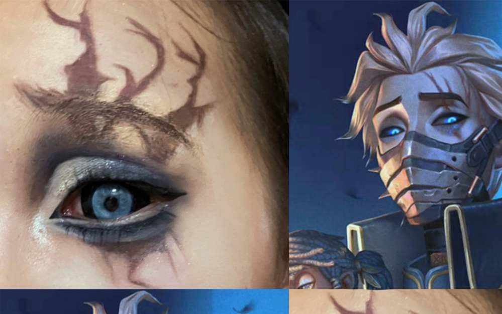 典狱长cos妆面展示