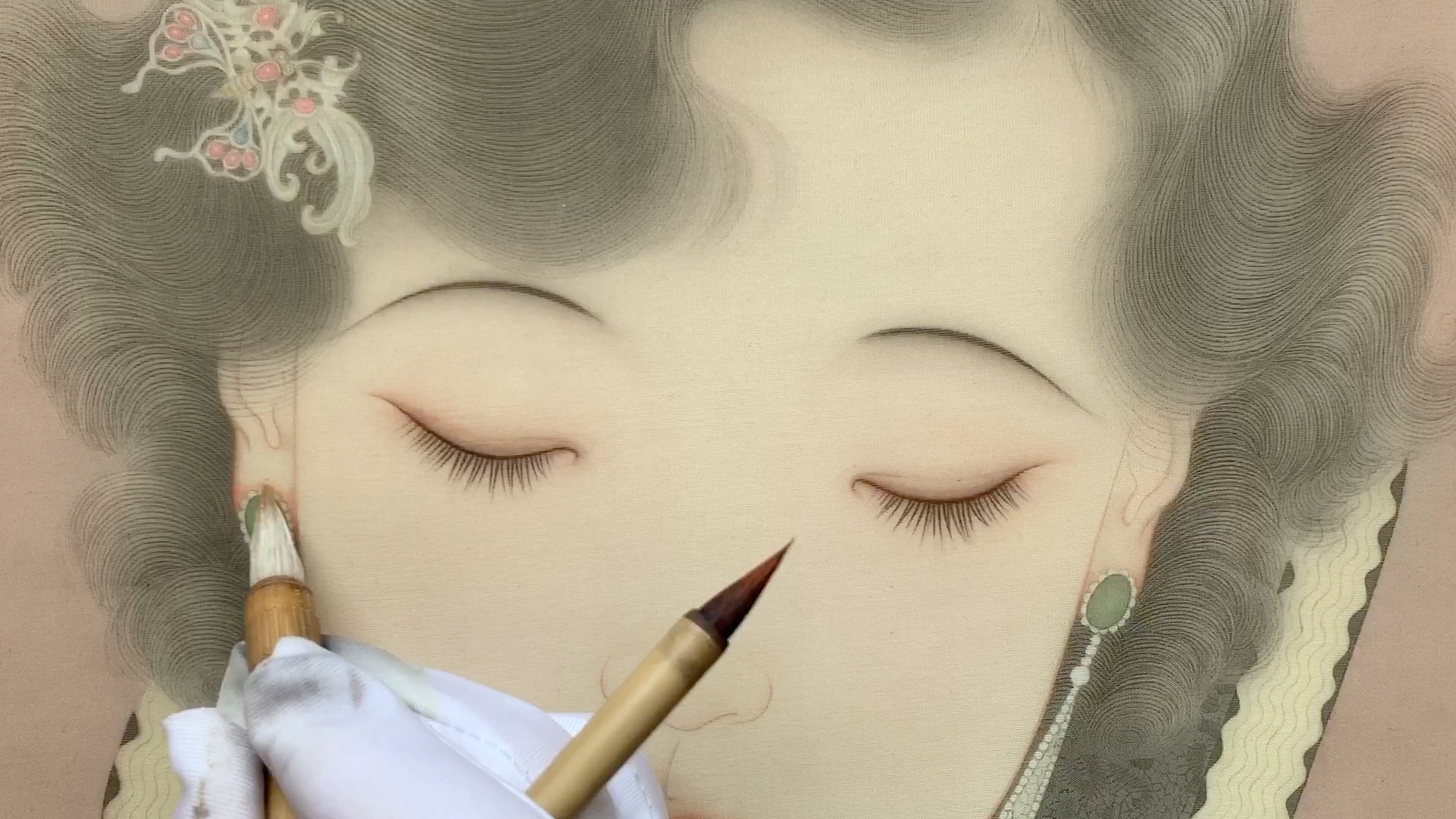 活动作品李晶工笔画这么浓的朱标色你敢用吗