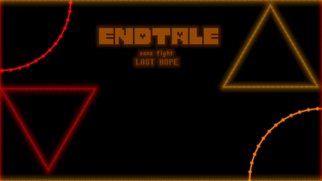 「自制au/endtale」sans fight phase 1 曲目last hope