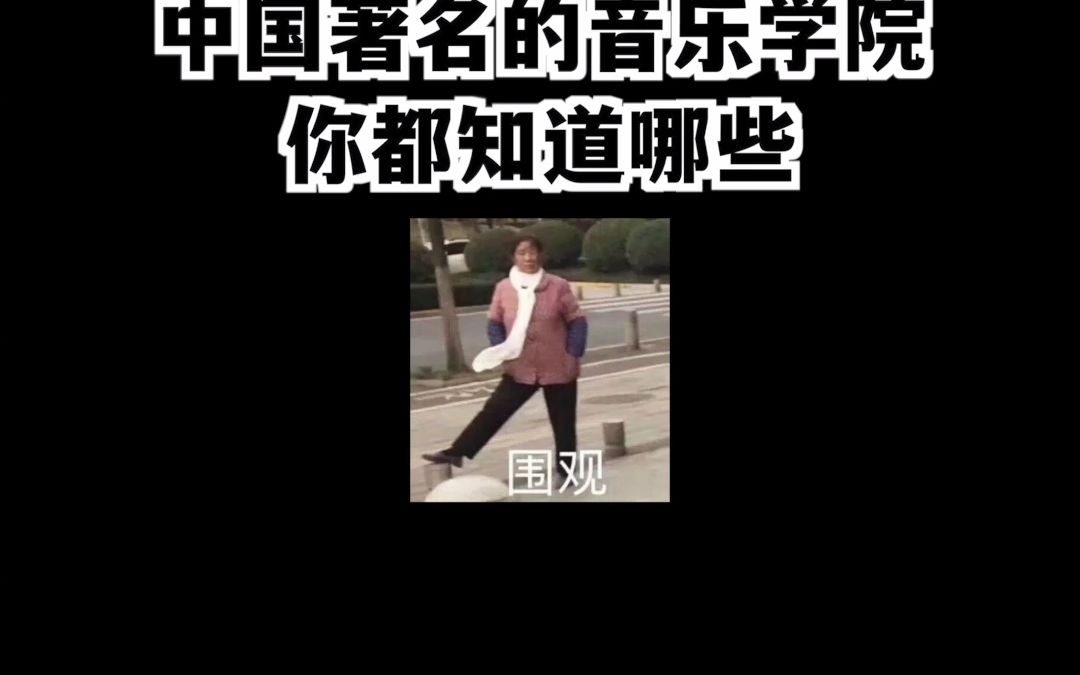 中国著名的音乐学院你都知道哪些?哔哩哔哩bilibili