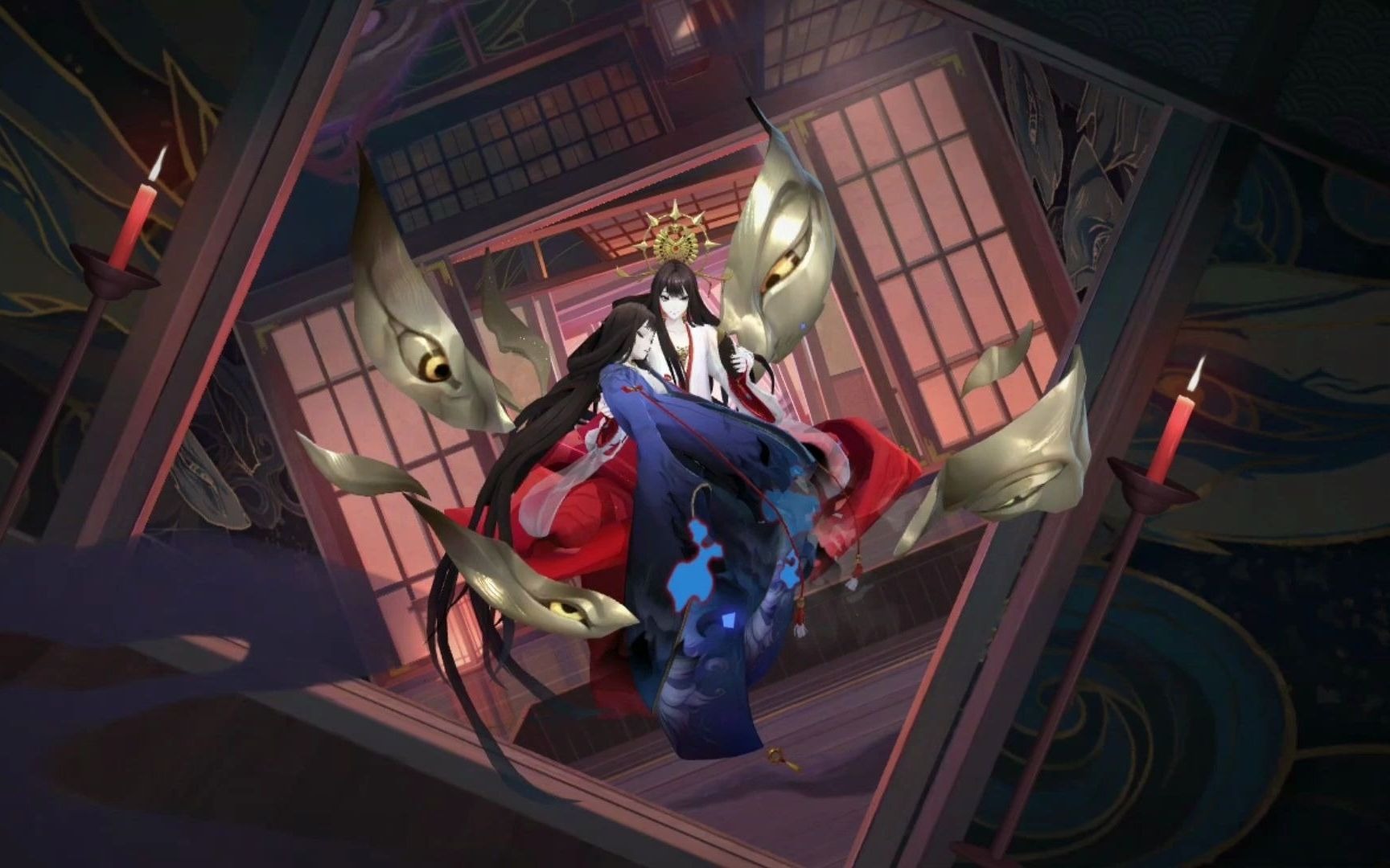 【纯享】sp空相面灵气点触动画(原皮)_哔哩哔哩bilibili_阴阳师手游