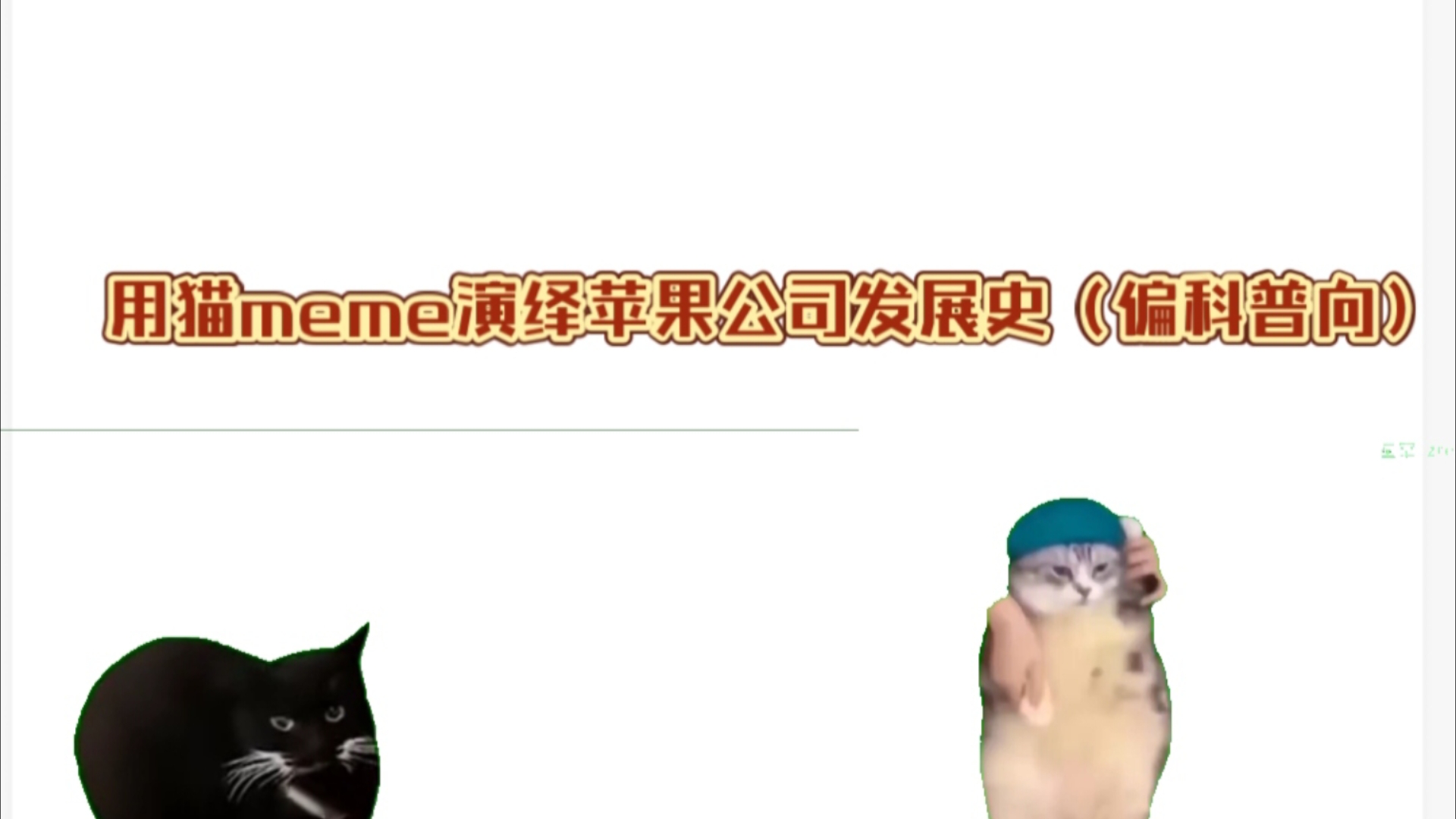 用猫meme演示苹果公司发展史哔哩哔哩bilibili