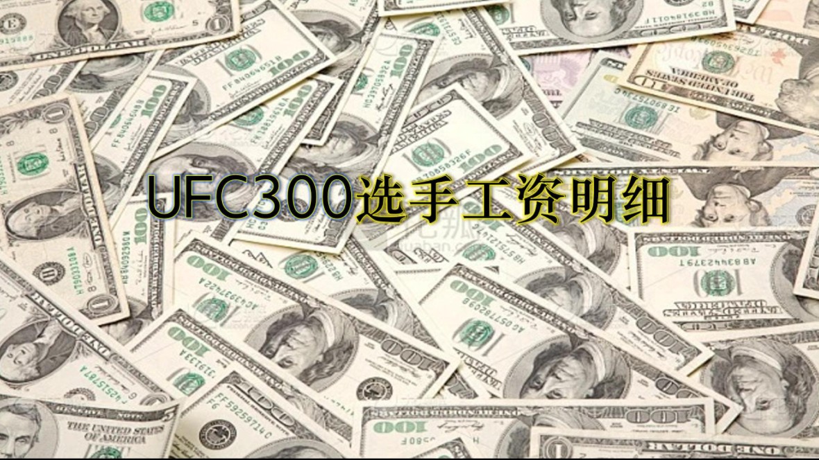 UFC300选手工资明细!张伟丽VS闫晓楠出场费曝光!哔哩哔哩bilibili