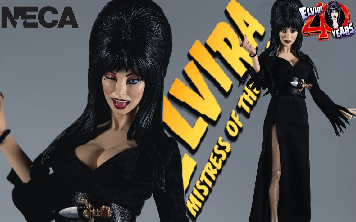 [图]波涛胸涌的暗黑的女主人！！！NECA 8寸 布衣 销魂天师 艾薇拉 Elvira Mistress of the Dark 玩具分享