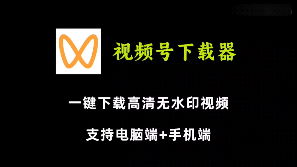 3款视频号下载器.一键下载高清无水印视频,支持电脑+手机端哔哩哔哩bilibili