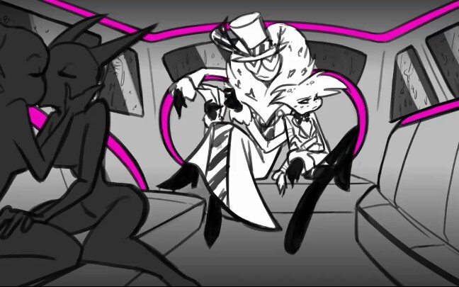 [图]My Hazbin Hotel "ADDICT" Music Video Storyboards! (18+ Animatic)