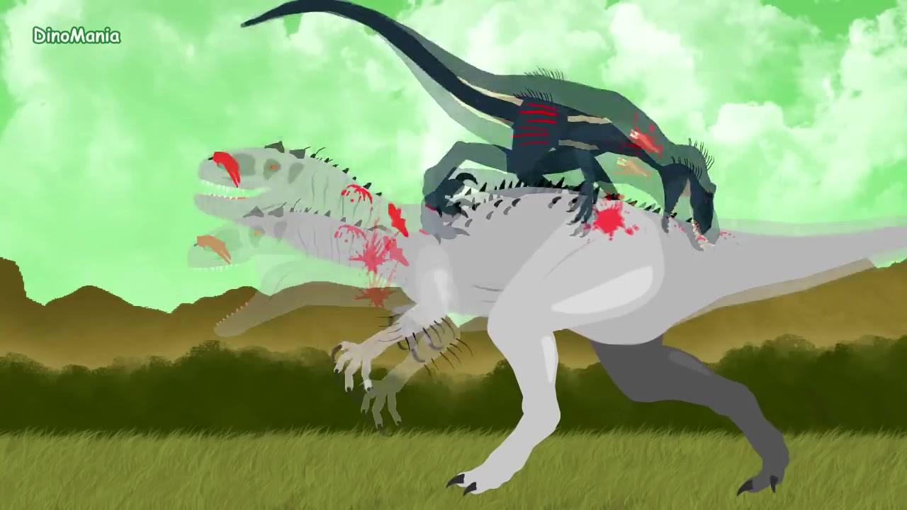 动画版暴虐迅猛龙大战暴虐霸王龙没想到它最后采用这样的方式胜利