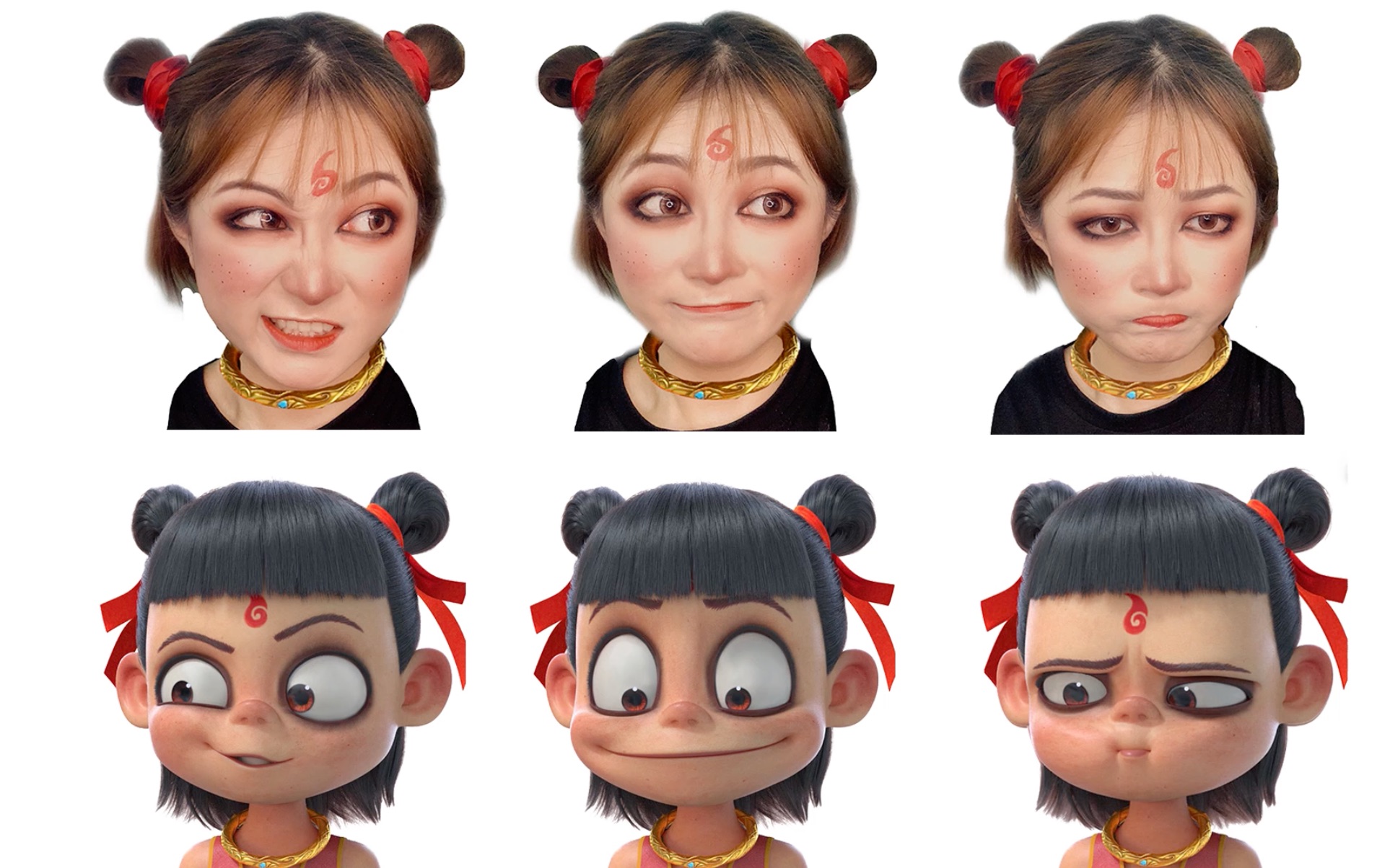 李百万|哪吒之魔童降世|哪吒cos仿妆|妆面分享