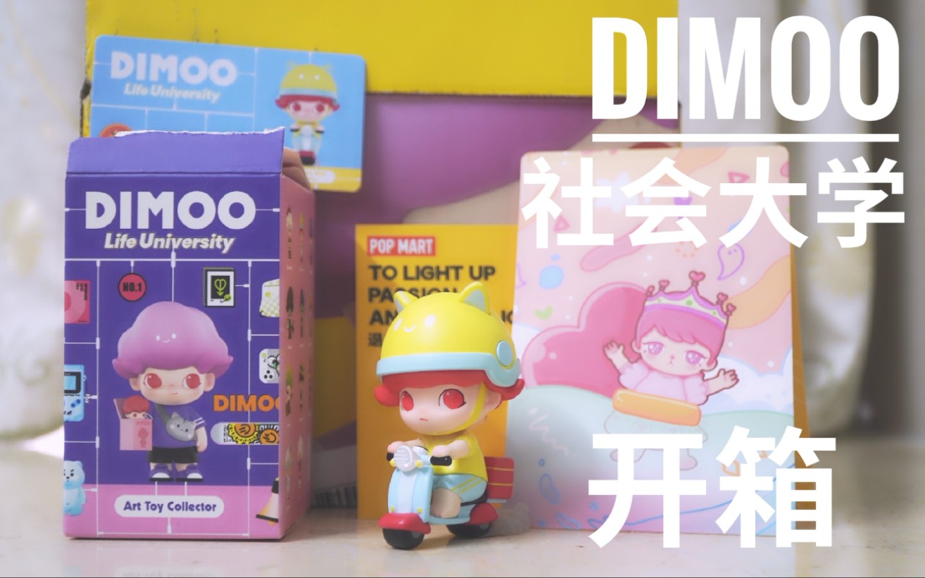 泡泡玛特开箱│dimoo社会大学 系列