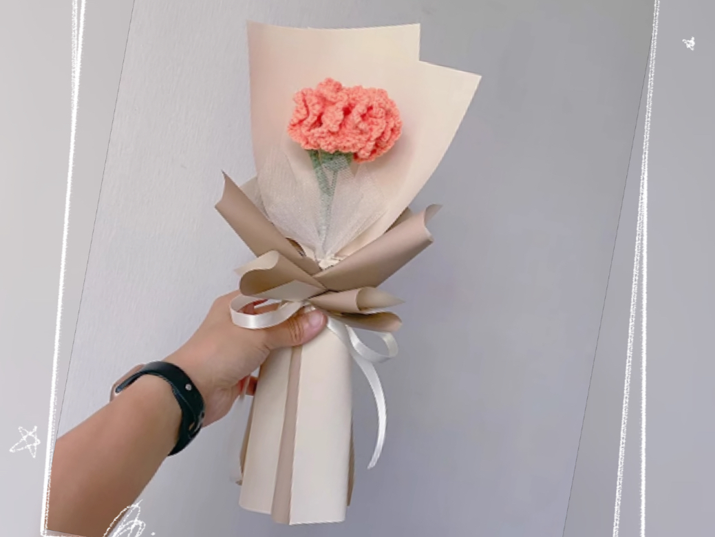 单支花束包装教程