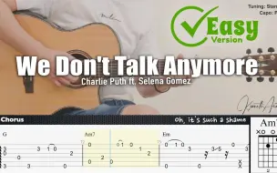 Download Video: 简单版 We Don't Talk Anymore