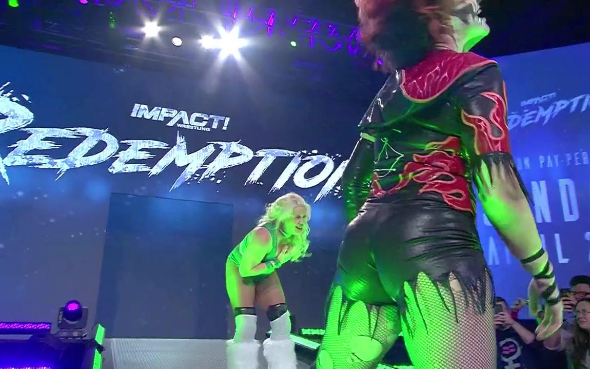 [图]【IMPACT】Rosemary vs Taya 2018 （无规则赛）