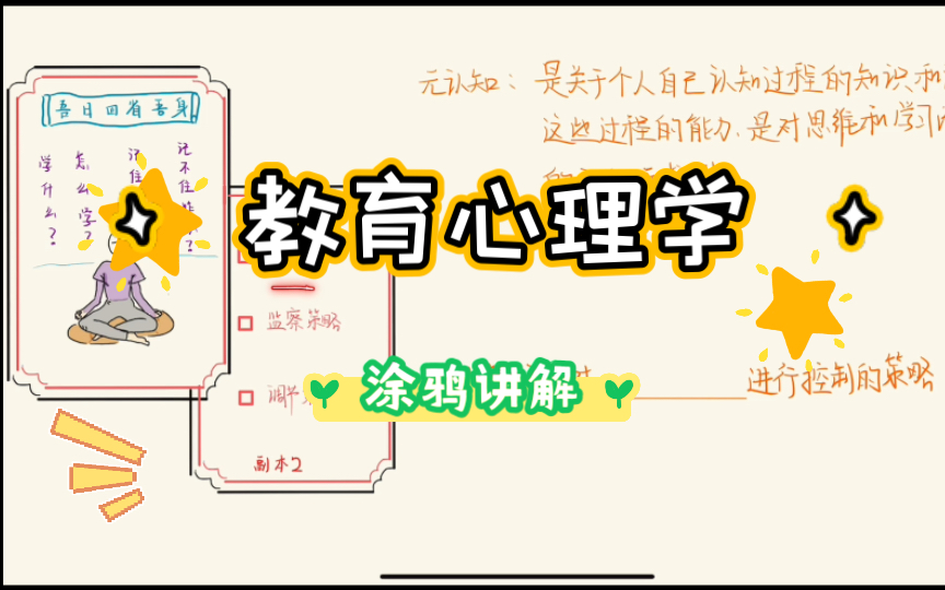 【教育心理学】元认知策略哔哩哔哩bilibili