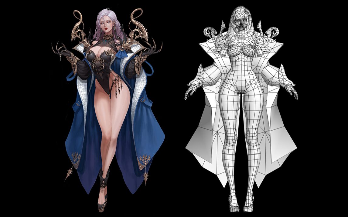 【3dmax人物建模】从裸模开始教你制作游戏角色模型,3d人物建模教程