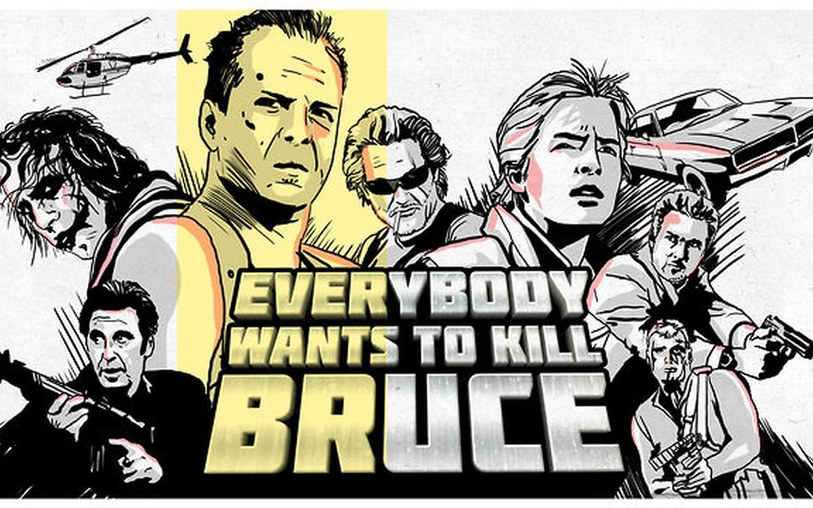 [图]【神剪辑】人人都追杀 布鲁斯-威利斯 Everybody wants to kill Bruce（1+2）