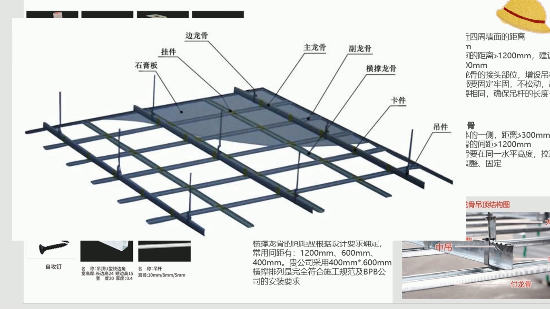 轻钢龙骨安装图解图片