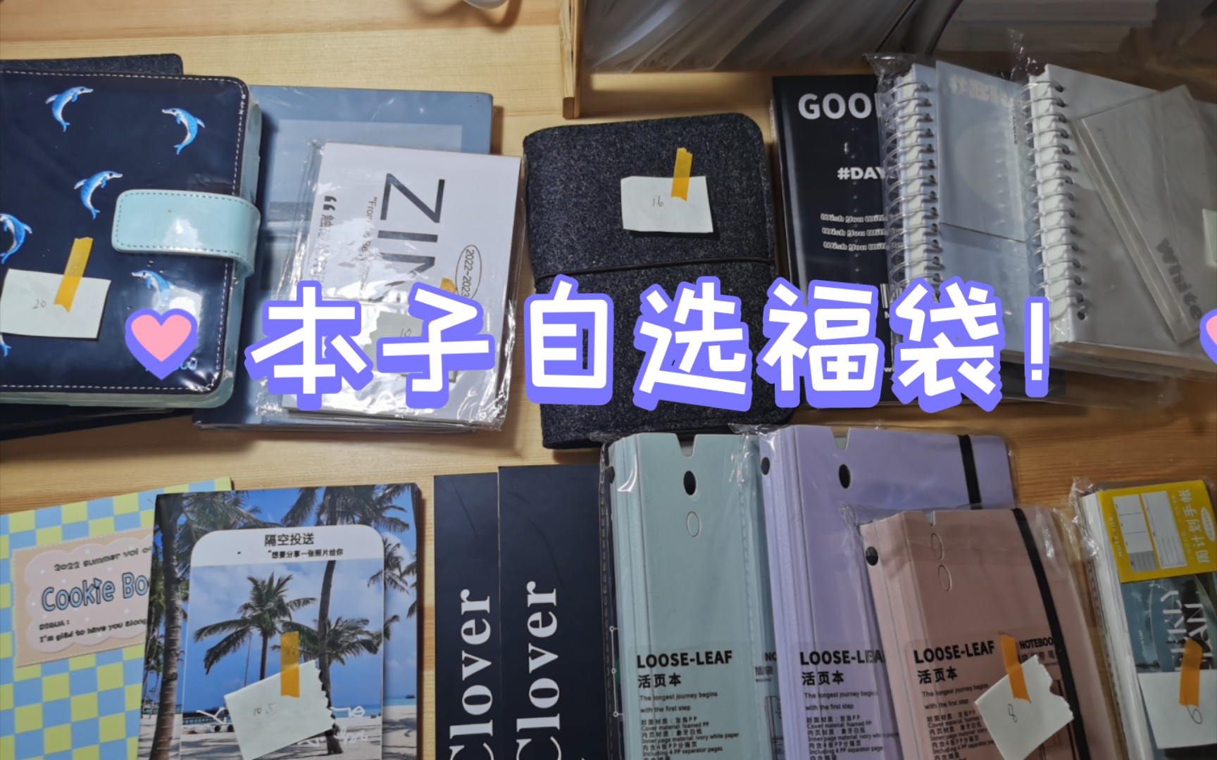 无啦手账本】超多本子自选福袋‖地瓜椰子、曲奇本,活页本,手账本,硬皮本,全面圈线本,刺绣全年本,周计划‖满百包邮哔哩哔哩bilibili