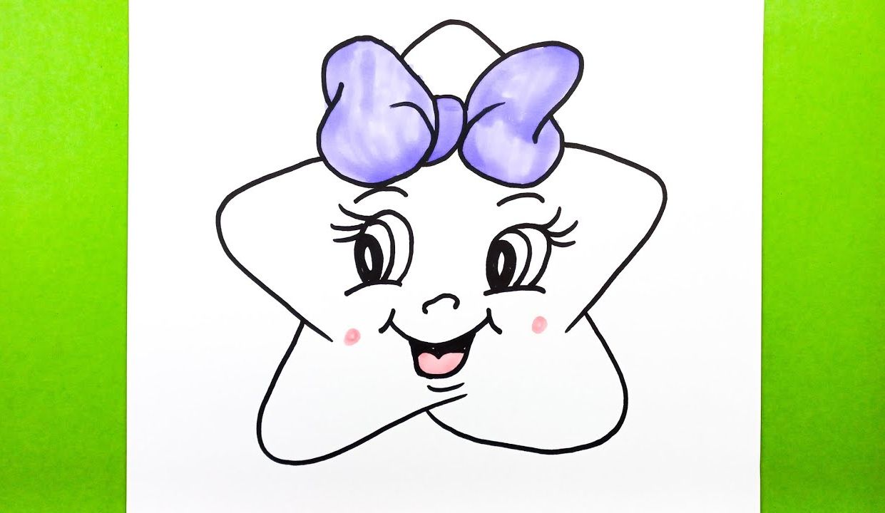 今天我们来画可爱的星星!