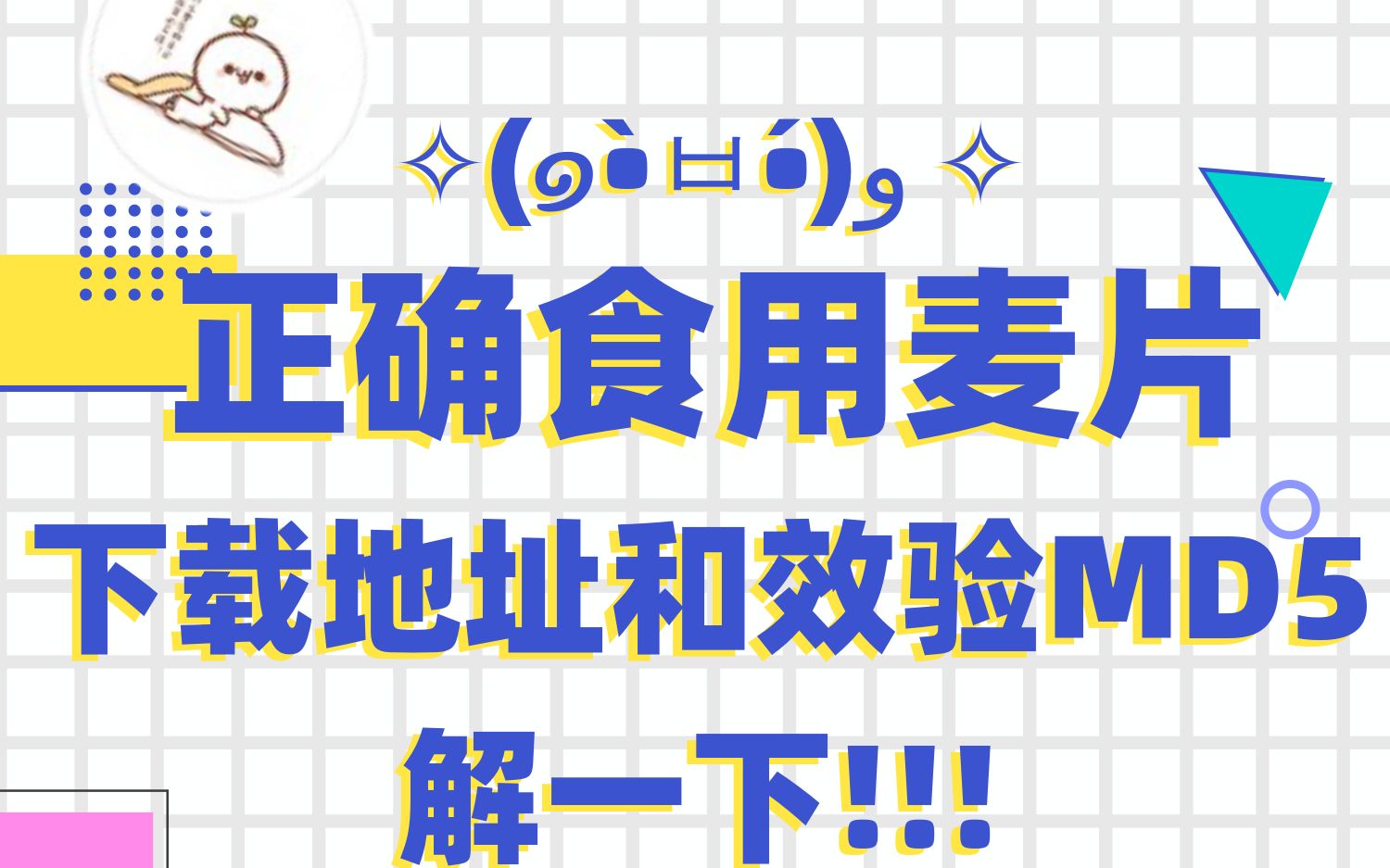 麦片的正确食用~工具分享套路约定和效验MD5的操作!!重要哔哩哔哩bilibili