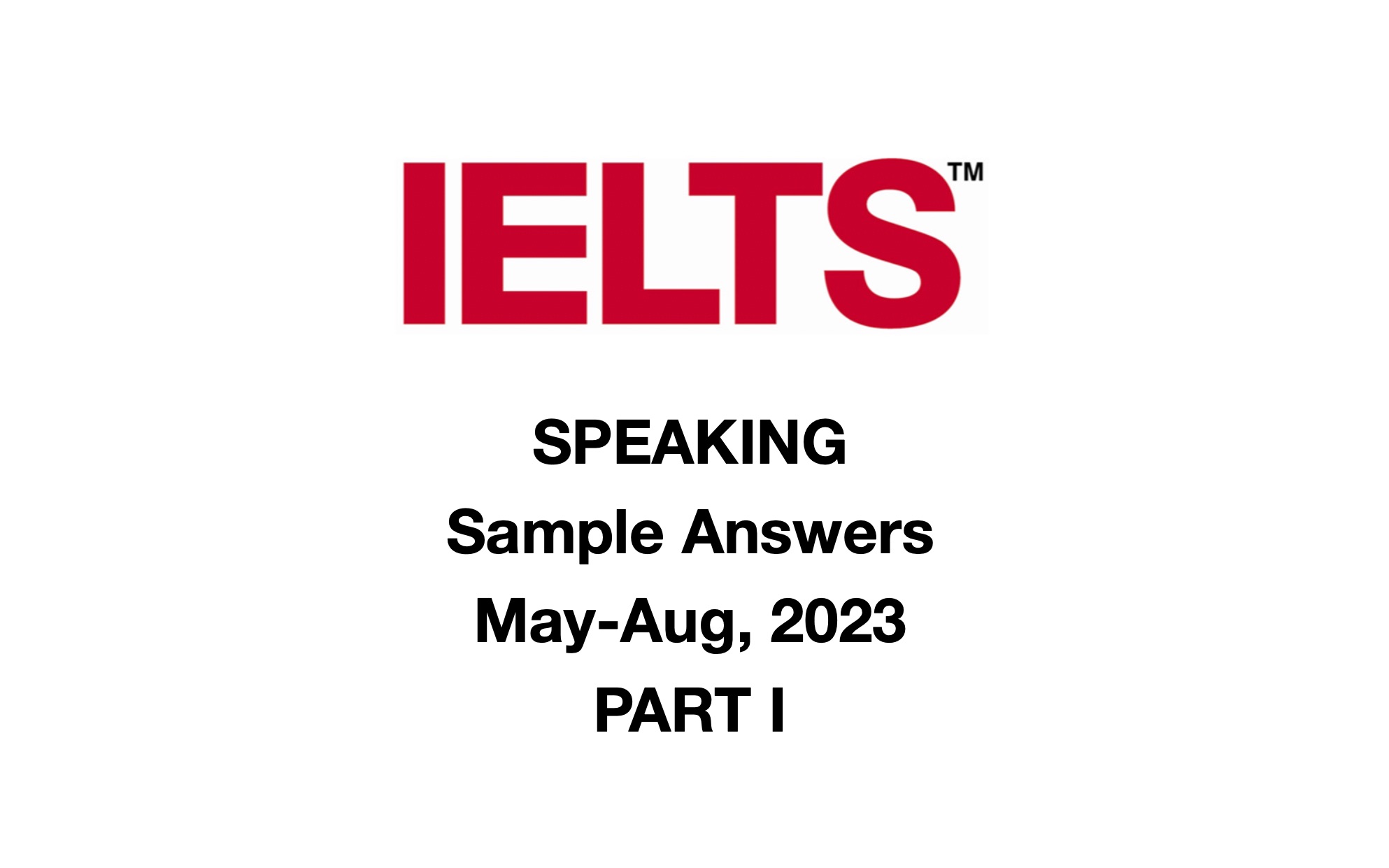 ielts speaking: fix things