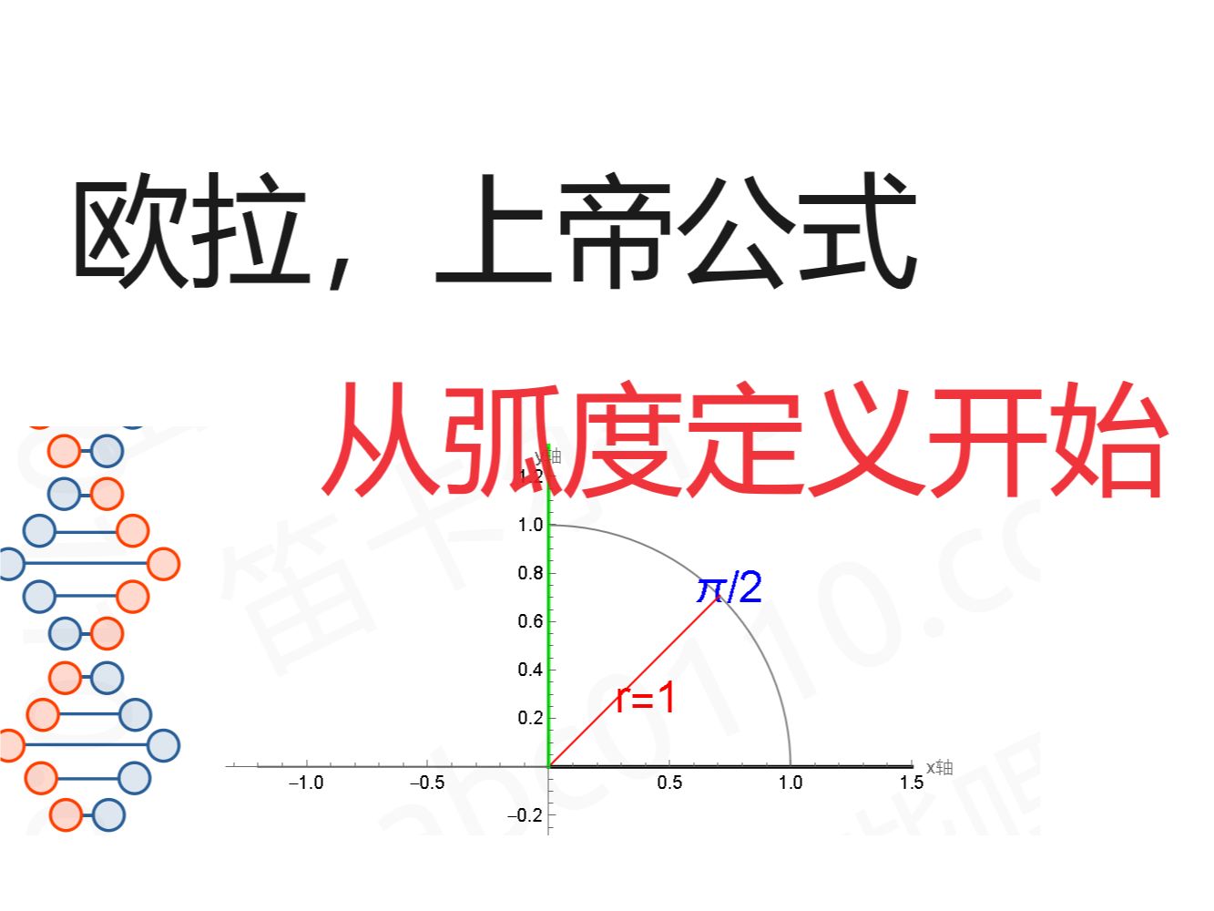 欧拉,上帝公式从弧度定义开始哔哩哔哩bilibili