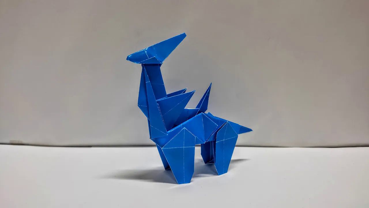 origami instructions 帝牙卢卡宝可梦折纸教程 origami pokemon