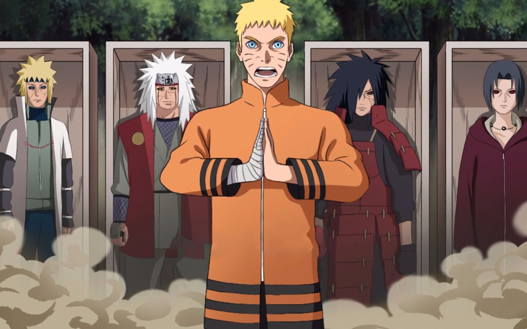 忍界遇最大危机,鸣人居然秽土转生出所有历代忍者参战!