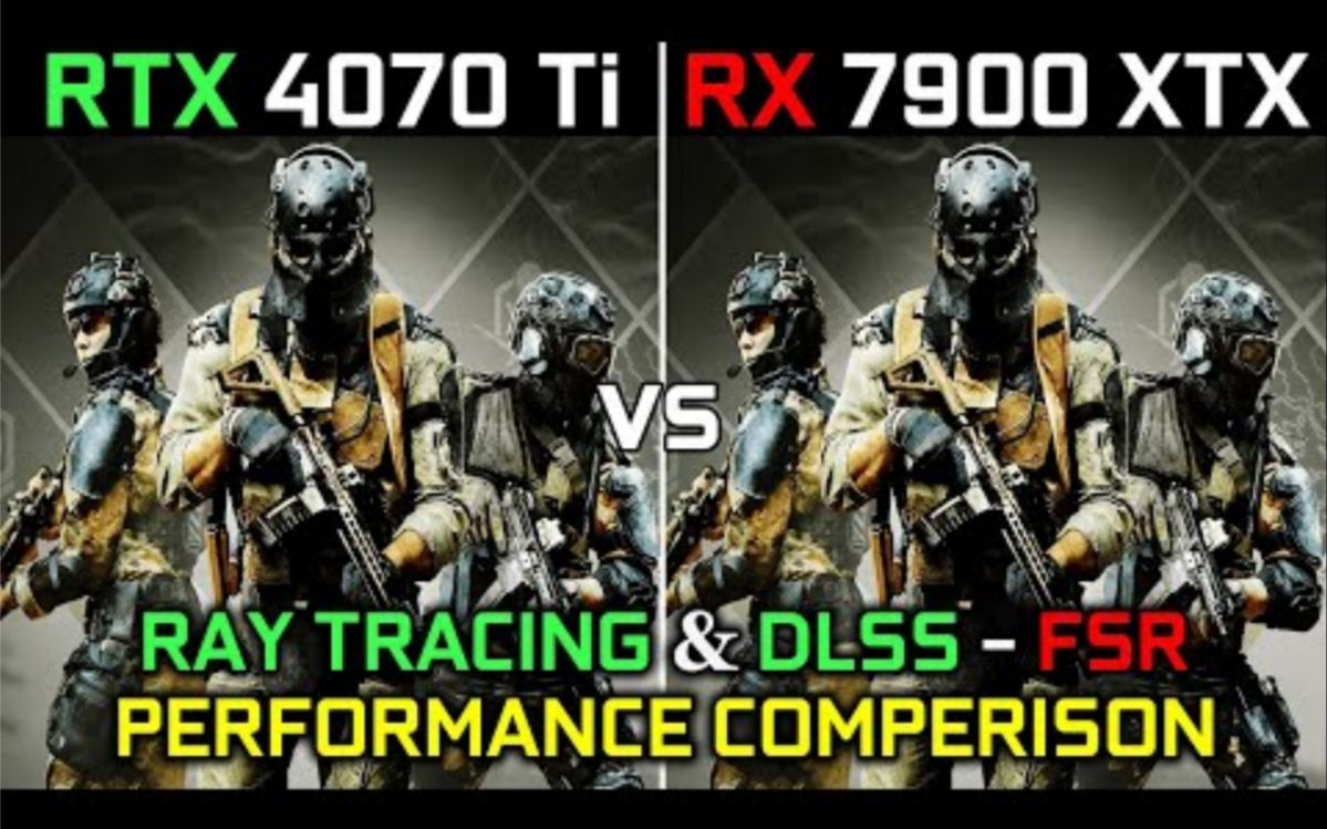 RTX 4070 Ti vs RX 7900 XTX RTX ON DLSS 哔哩哔哩