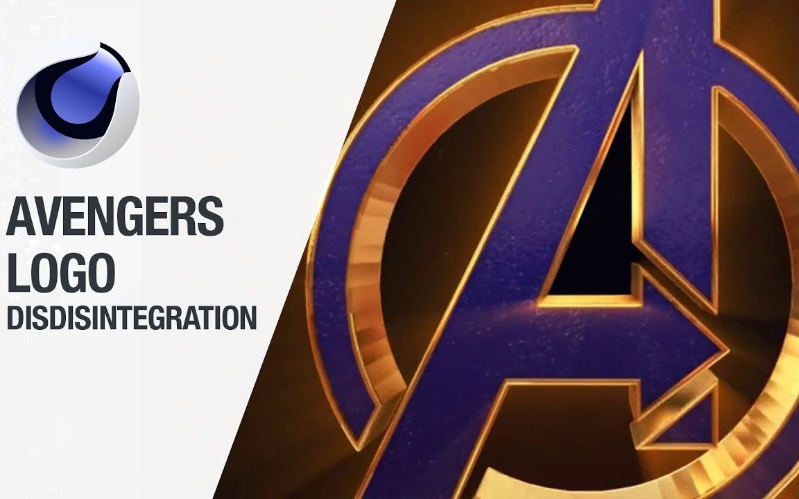 C4D 复仇者Avenger联盟logo破碎动画教程(中英文字幕)哔哩哔哩bilibili